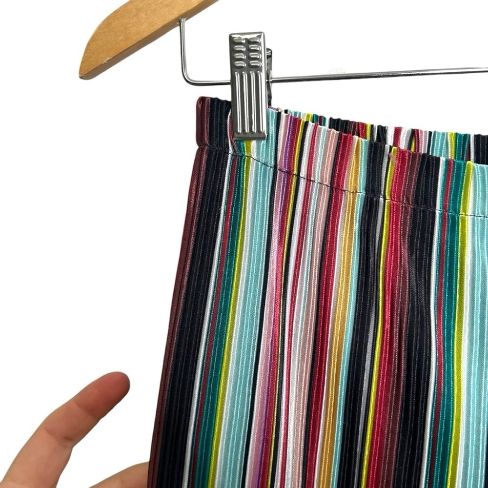Camila Coelho Revolve Jaggar Multi Color High Waist Stripe Flare Pull On Pant S - Picture 6 of 9